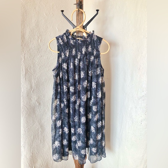 Joie Sleeveless Abstract Floral Sundress - Picture 6 of 8